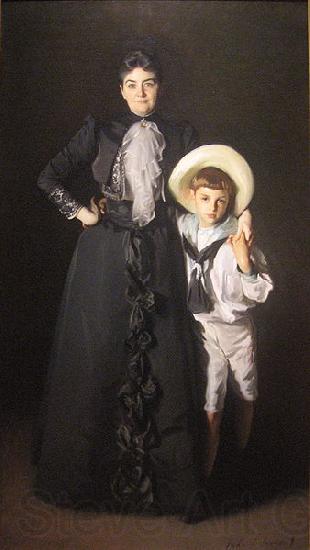 John Singer Sargent WLA lacma John Singer Sargent Portrait of Mrs Edward L Davis and Her Son Spain oil painting art
